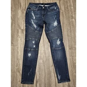 Judy Blue Skinny Fit Distressed Womens JB8469 Denim Jeans Size 3/26